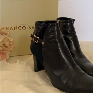 Franco Sarto Black Heel Boots